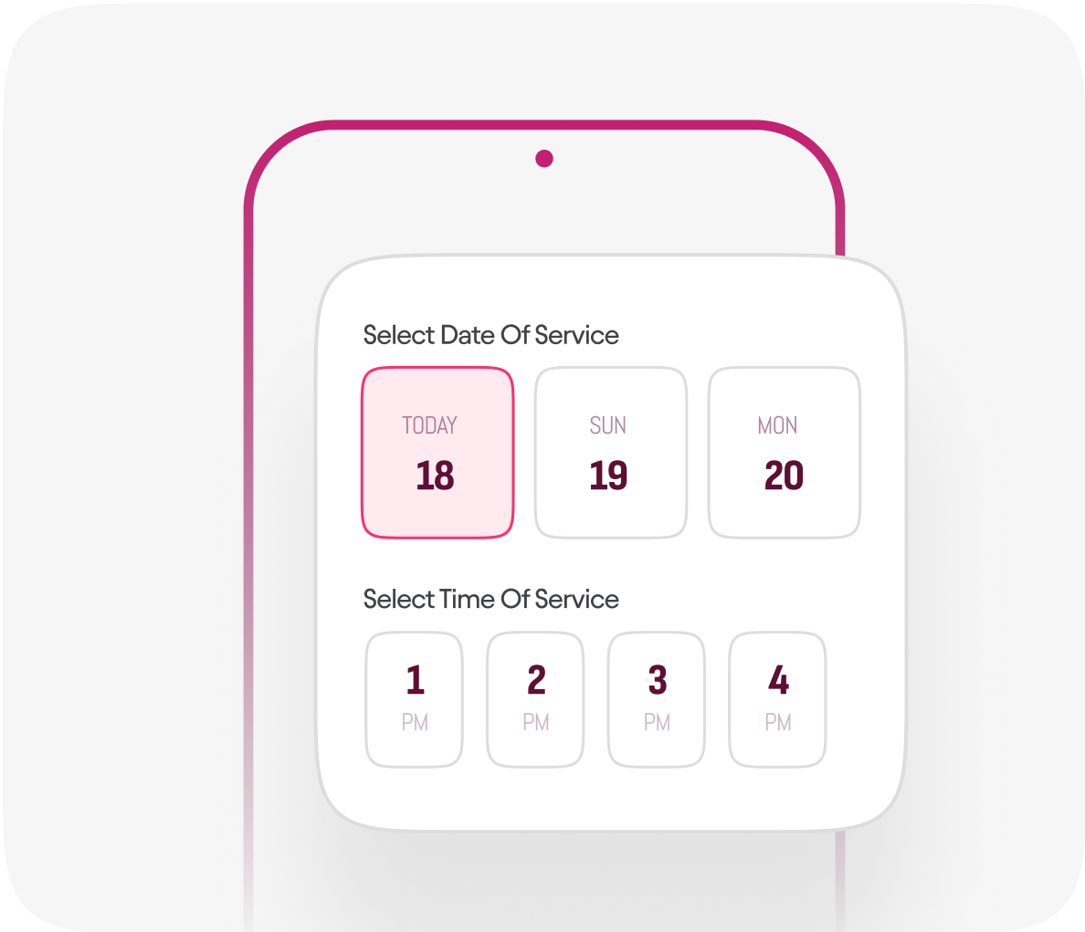 Select your time slot and make the booking